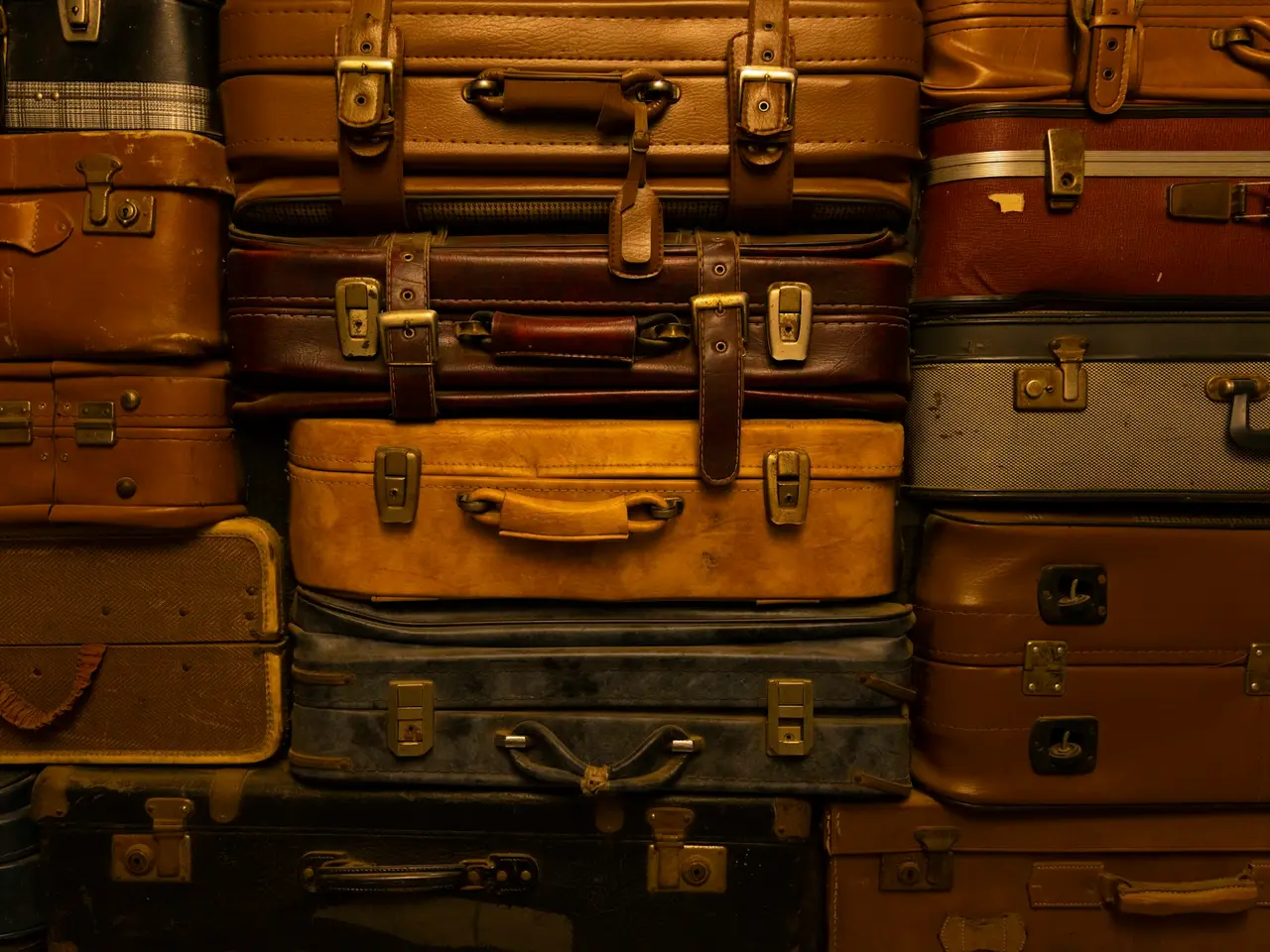 Guest luggage stored behind the desk